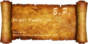 Bradl Paméla névjegykártya